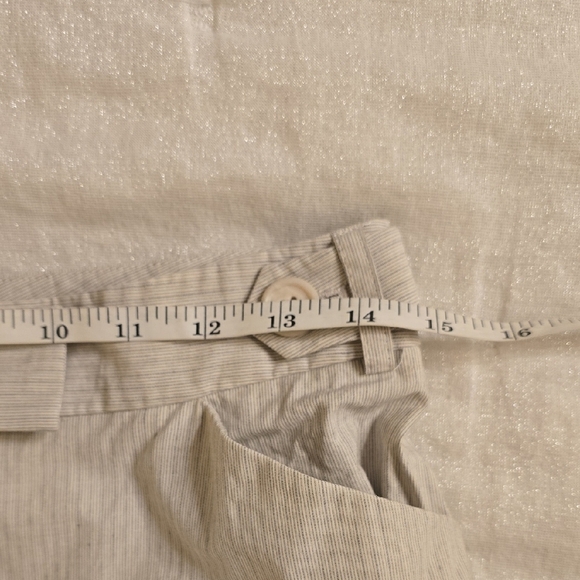 ANTONIO MELANI Cream and Gray Flare Pants - Picture 11 of 14